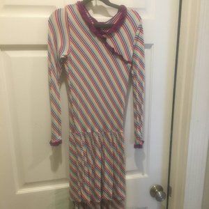 Kickee Pants Drop Waist Dress in Perth Stripe